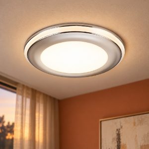 Faretto da incasso per cartongesso per soggiorno led 5w 3000k tripla accensione rotondo cromo