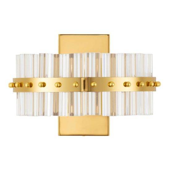 Applique da parete led 19w 3500k per soggiorno classica oro platino