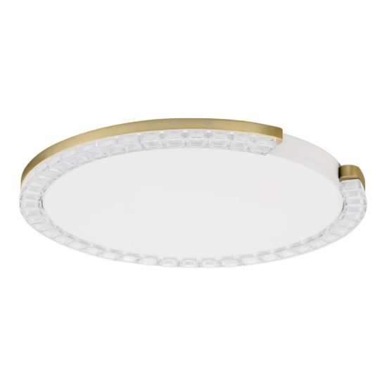 Plafoniera tonda ultrapiatta led 21w 3000k dimmerabile contemporanea oro