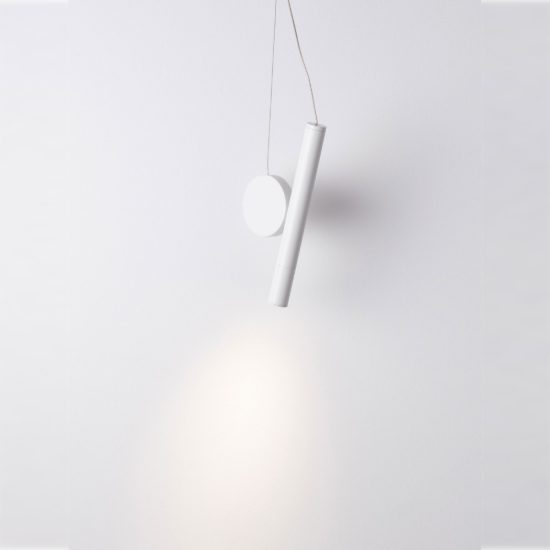 Lampada a sospensione led 2w 3000k per camera da letto moderna bianca