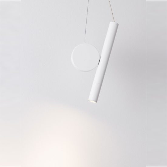 Lampada a sospensione led 2w 3000k per camera da letto moderna bianca
