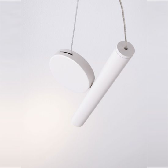 Lampada a sospensione led 2w 3000k per camera da letto moderna bianca