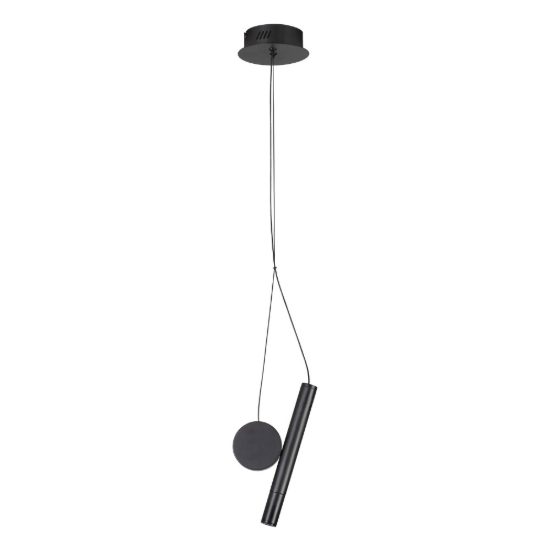 Lampada a sospensione led 2w 3000k per camera da letto moderna nera