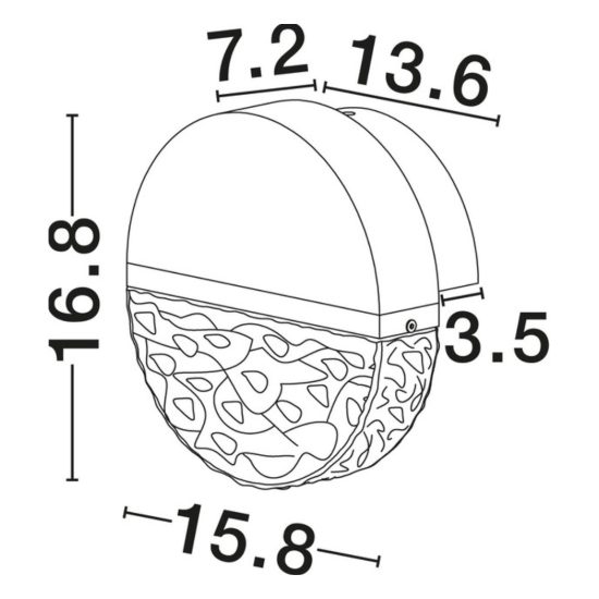 Applique da parete con sfera led 7w 2700k dimmerabile per soggiorno nero, oro ottone e bianco