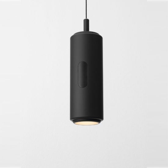 Lampada a sospensione led 12w 3000k dimmerabile con sensore per camera da letto moderna nera