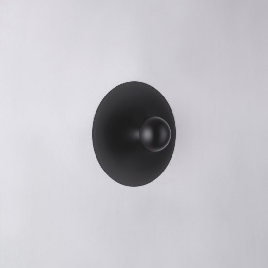 Applique da parete led 9w 3000k per soggiorno moderna nera sabbiata