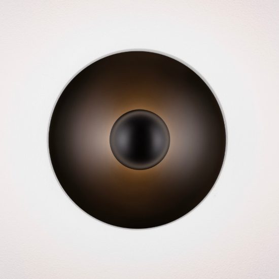 Applique da parete led 9w 3000k per soggiorno moderna nera sabbiata