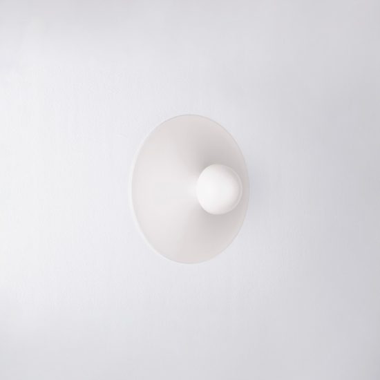 Applique da parete led 9w 3000k per soggiorno moderna bianca sabbiata