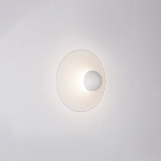 Applique da parete led 9w 3000k per soggiorno moderna bianca sabbiata