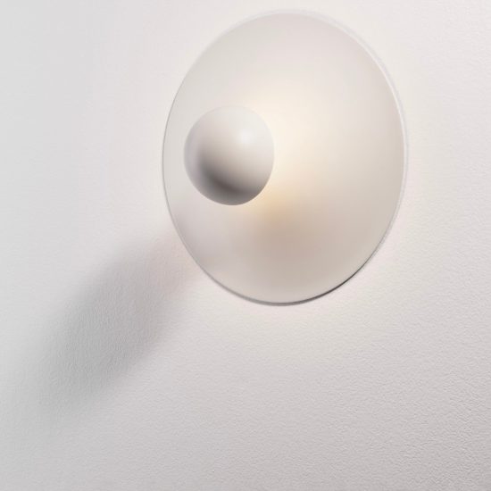 Applique da parete led 9w 3000k per soggiorno moderna bianca sabbiata