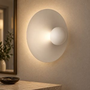 Applique da parete led 9w 3000k per soggiorno moderna beige