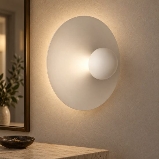 Applique da parete led 9w 3000k per soggiorno moderna beige