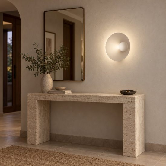 Applique da parete led 9w 3000k per soggiorno moderna beige