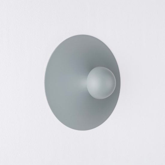 Applique da parete led 9w 3000k per soggiorno moderna grigio celeste