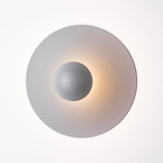 Applique da parete led 9w 3000k per soggiorno moderna grigio celeste