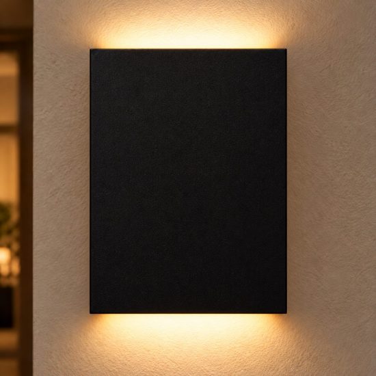 Applique a cubo per soggiorno moderna nero