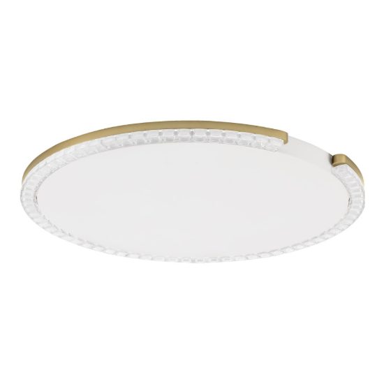 Plafoniera tonda ultrapiatta led 30w 3000k dimmerabile contemporanea oro