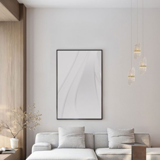 Lampadario a sospensione con 3 pendenti led 20w 2700k dimmerabile per cucina oro ottone