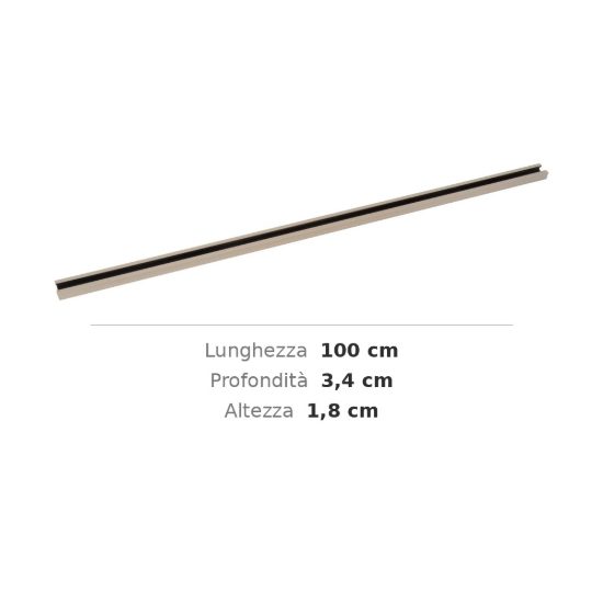 Binario monofase 1 m tortora