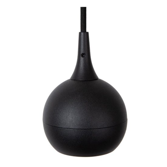 Lampada a sospensione per binario monofase sferica gu10 nero