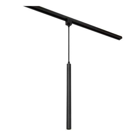 Lampada a sospensione per binario monofase cilindrica g9 nero