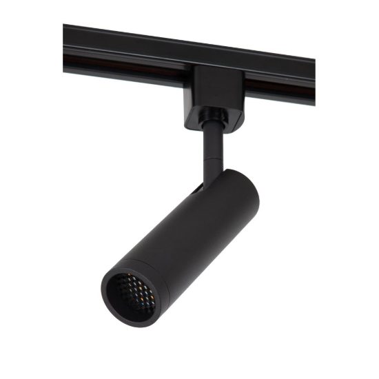 Faretto per binario monofase mini cilindrico gu10 mr11 orientabile nero