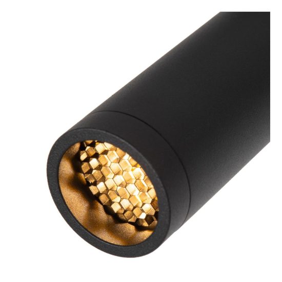 Faretto per binario monofase mini cilindrico gu10 mr11 orientabile nero