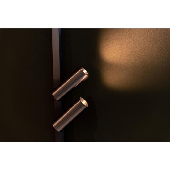 Faretto doppio per binario magnetico cilindrico led 16w cct 2700k 4000k orientabile canna di fucile