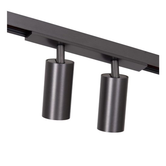 Faretto doppio per binario magnetico cilindrico led 16w cct 2700k 4000k orientabile canna di fucile