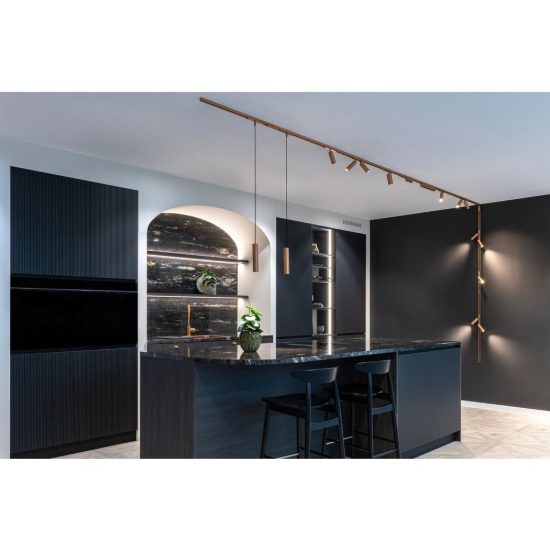 Faretto per binario magnetico cilindrico led 10w cct 2700k 4000k orientabile champagne