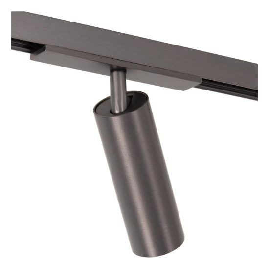 Faretto per binario magnetico cilindrico led 10w cct 2700k 4000k orientabile canna di fucile