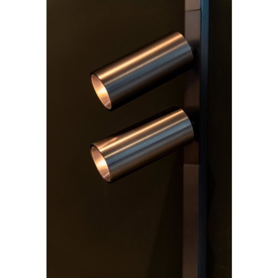 Faretto doppio per binario magnetico cilindrico led 20w cct 2700k 4000k orientabile canna di fucile