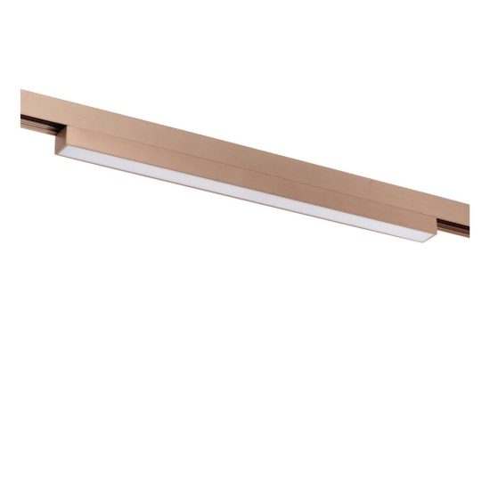Proiettore lineare per binario magnetico diffuso led 11w cct 2700k 4000k champagne