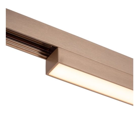 Proiettore lineare per binario magnetico diffuso led 20w cct 2700k 4000k champagne