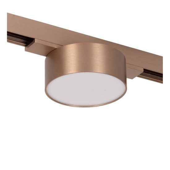 Faretto per binario magnetico a disco led 6w cct 2700k 4000k champagne