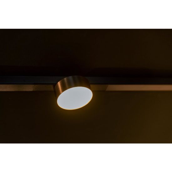 Faretto per binario magnetico a disco led 6w cct 2700k 4000k canna di fucile