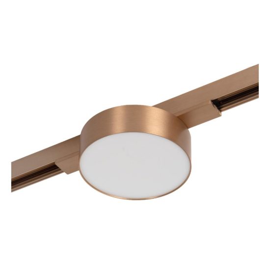 Faretto per binario magnetico a disco led 8w cct 2700k 4000k champagne