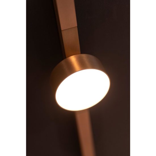Faretto per binario magnetico a disco led 8w cct 2700k 4000k champagne