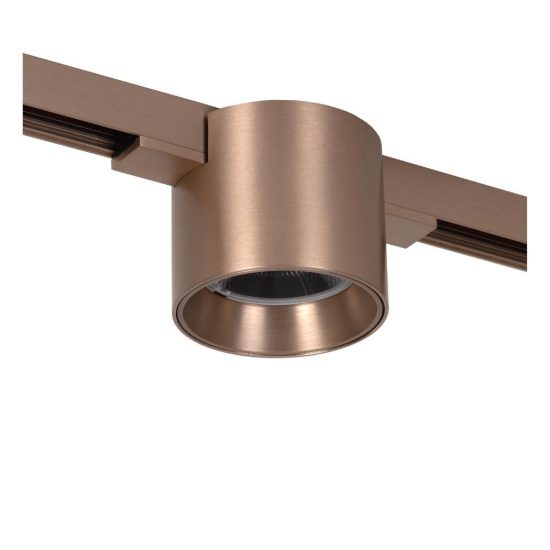 Faretto per binario magnetico a tamburo led 8w cct 2700k 4000k champagne