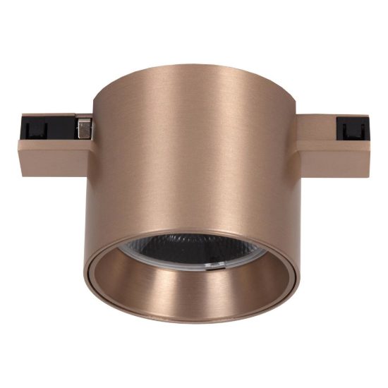 Faretto per binario magnetico a tamburo led 8w cct 2700k 4000k champagne