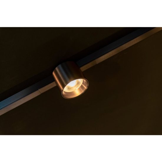 Faretto per binario magnetico a tamburo led 8w cct 2700k 4000k canna di fucile