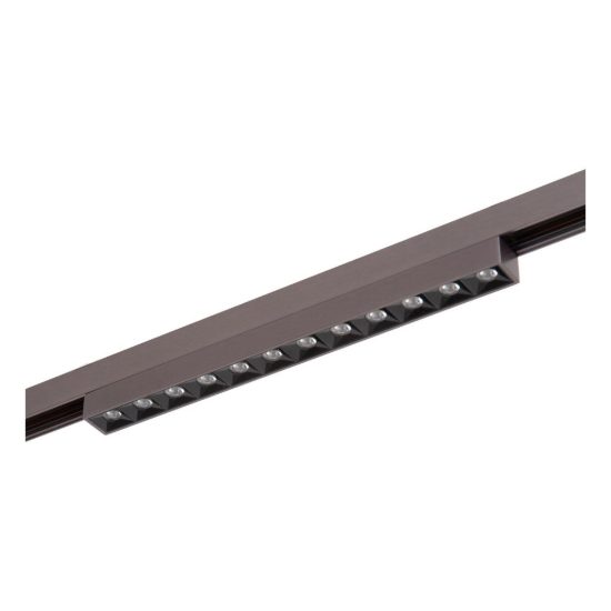 Proiettore lineare per binario magnetico con ottiche led 10w cct 2700k 4000k canna di fucile