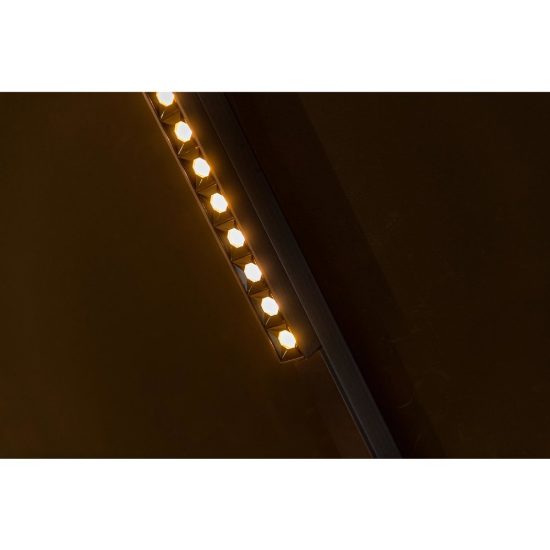 Proiettore lineare per binario magnetico con ottiche led 10w cct 2700k 4000k canna di fucile