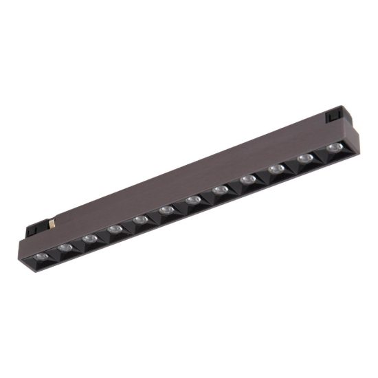 Proiettore lineare per binario magnetico con ottiche led 10w cct 2700k 4000k canna di fucile