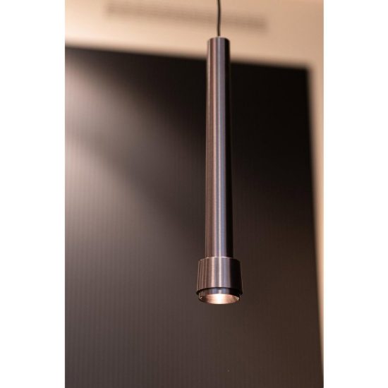 Lampada a sospensione per binario magnetico conica led 8w cct 2700k 4000k canna di fucile