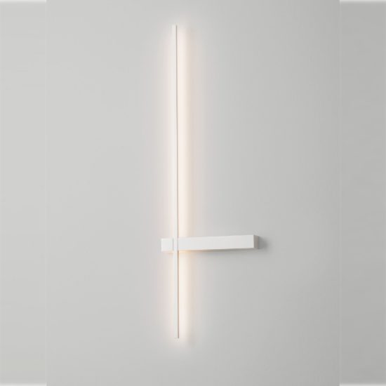 Applique da parete lineare a stelo piccola led 5w cct 2700k 3000k 4000k per soggiorno bianca