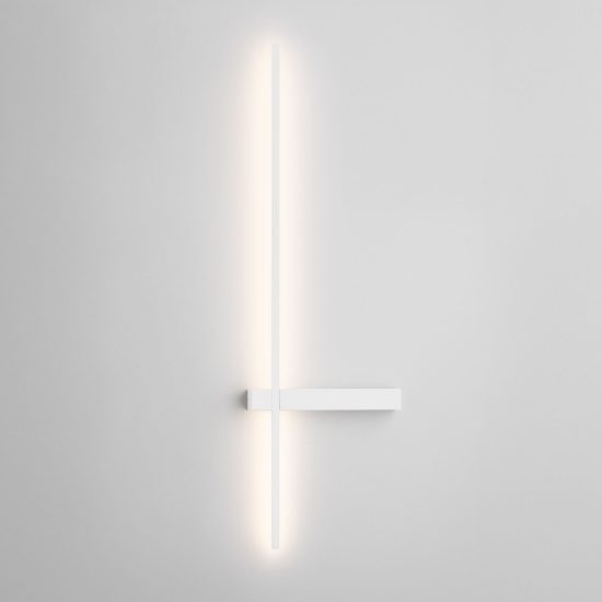 Applique da parete lineare a stelo piccola led 5w cct 2700k 3000k 4000k per soggiorno bianca