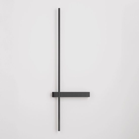 Applique da parete lineare a stelo piccola led 5w cct 2700k 3000k 4000k per soggiorno nera