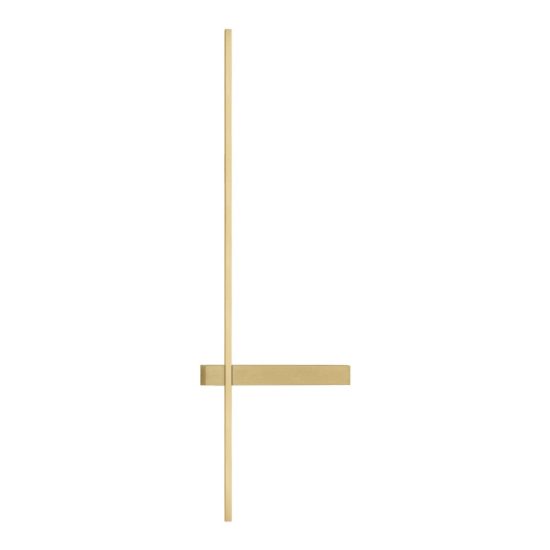 Applique da parete lineare a stelo piccola led 5w cct 2700k 3000k 4000k per soggiorno oro ottone