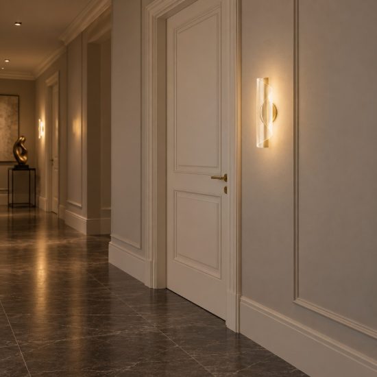 Applique da parete a spirale chiusa led 9w 3000k per soggiorno contemporanea oro ottone